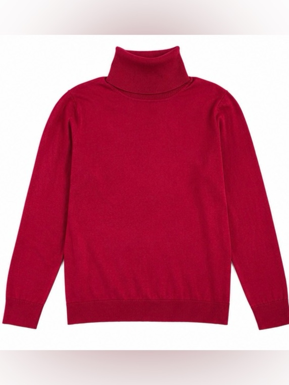 Express Red Fitted Turtleneck Sweater Size M